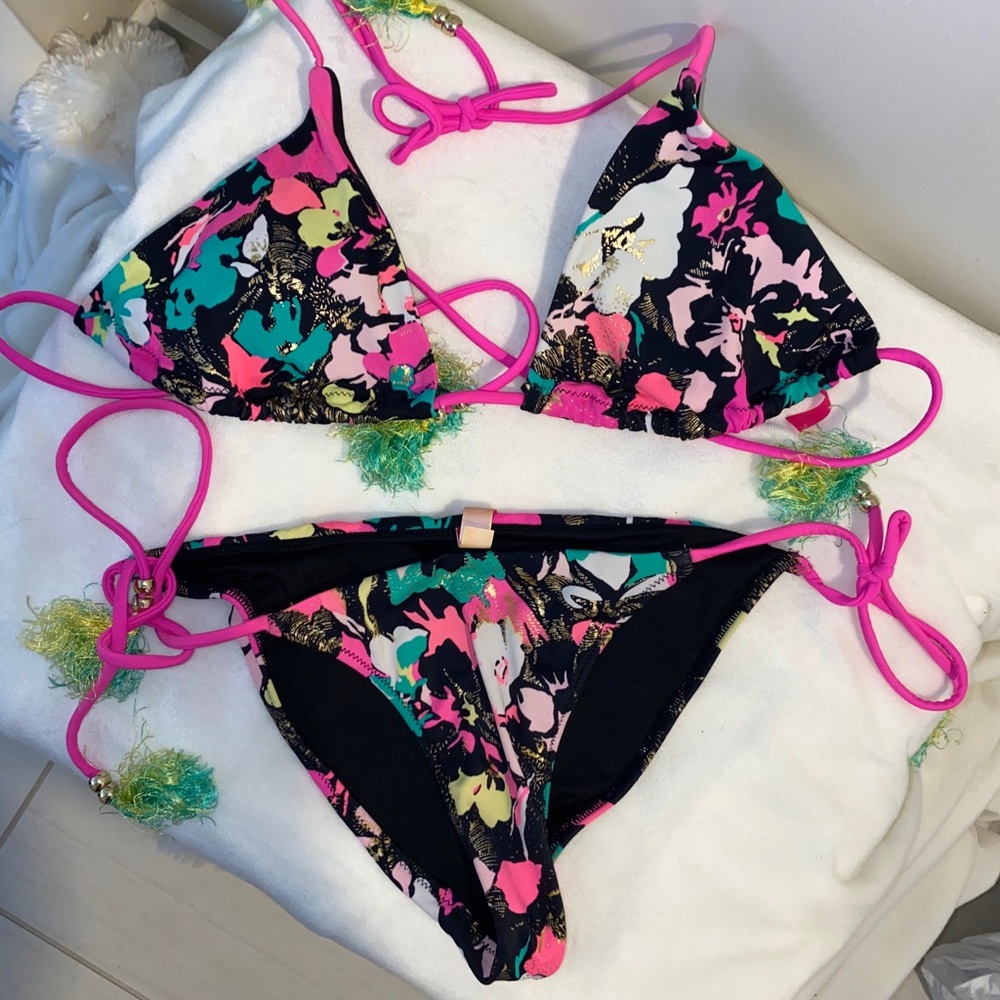 Victoria’s Secret neon floral bikini